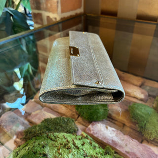 JIMMY CHOO Silver Leather Clutch