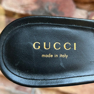 GUCCI GG Black Marmont Heels SZ 34.5 (US 4.5)