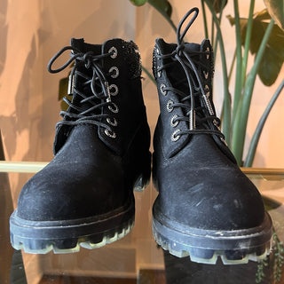 JIMMY CHOO x TIMBERLAND Crystal Utility Boots SZ 7