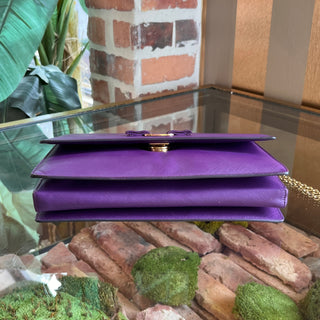 SALVATORE FERRAGAMO Vara Large Barolo Embossed Calfskin Leather Shoulder Bag