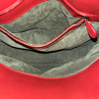BOTTEGA VENETA Milano Red Intrecciato Lambskin Leather Tote