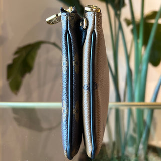 LOUIS VUITTON Monogram Giant Reverse Double Zip Pochette