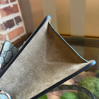 GUCCI Dionysus Beige GG Supreme Monogram Canvas Top Handle Bag