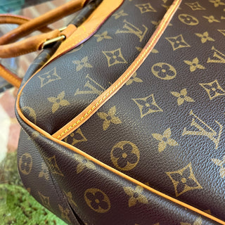 LOUIS VUITTON Deauville Brown Monogram Canvas Satchel