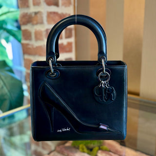 DIOR X ANDY WARHOL Medium Black Lady Dior