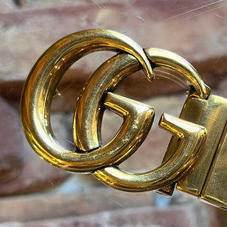 GUCCI Reversible Interlocking G Web Canvas Belt SZ 80/32