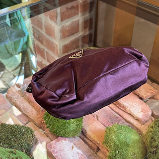 PRADA Purple Satin Pouch