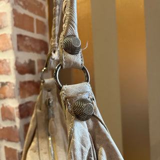BALENCIAGA Giant 21 Beige Chevre Leather Hobo Bag
