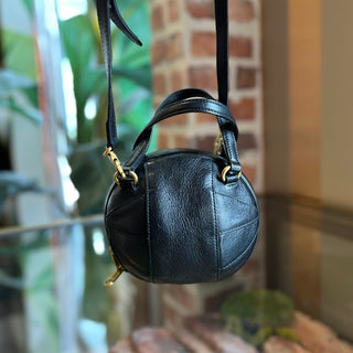 GUCCI Basketball Mini Black Water Buffalo Leather Tifosa Crossbody Bag