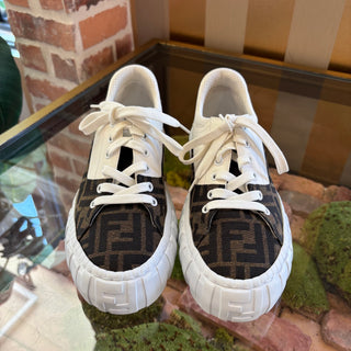 FENDI Force Lace-up Sneakers SZ 39