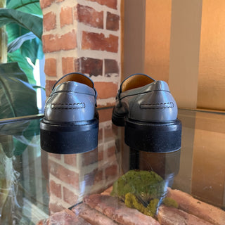 DIOR Gray Calfskin Leather Loafers SZ 35.5 (US 5.5)