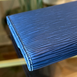 LOUIS VUITTON Vintage Sarah Wallet in Toledo Blue Epi Leather