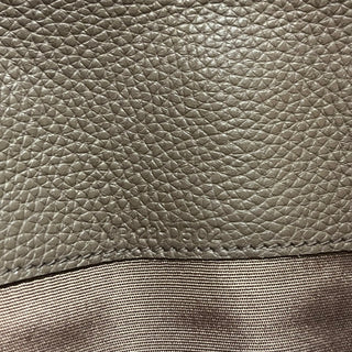 SALVATORE FERRAGAMO Taupe Leather Stud Wallet