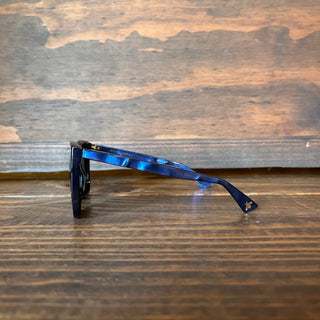 GUCCI GG0082S Blue Tortoise Acetate Square Sunglasses