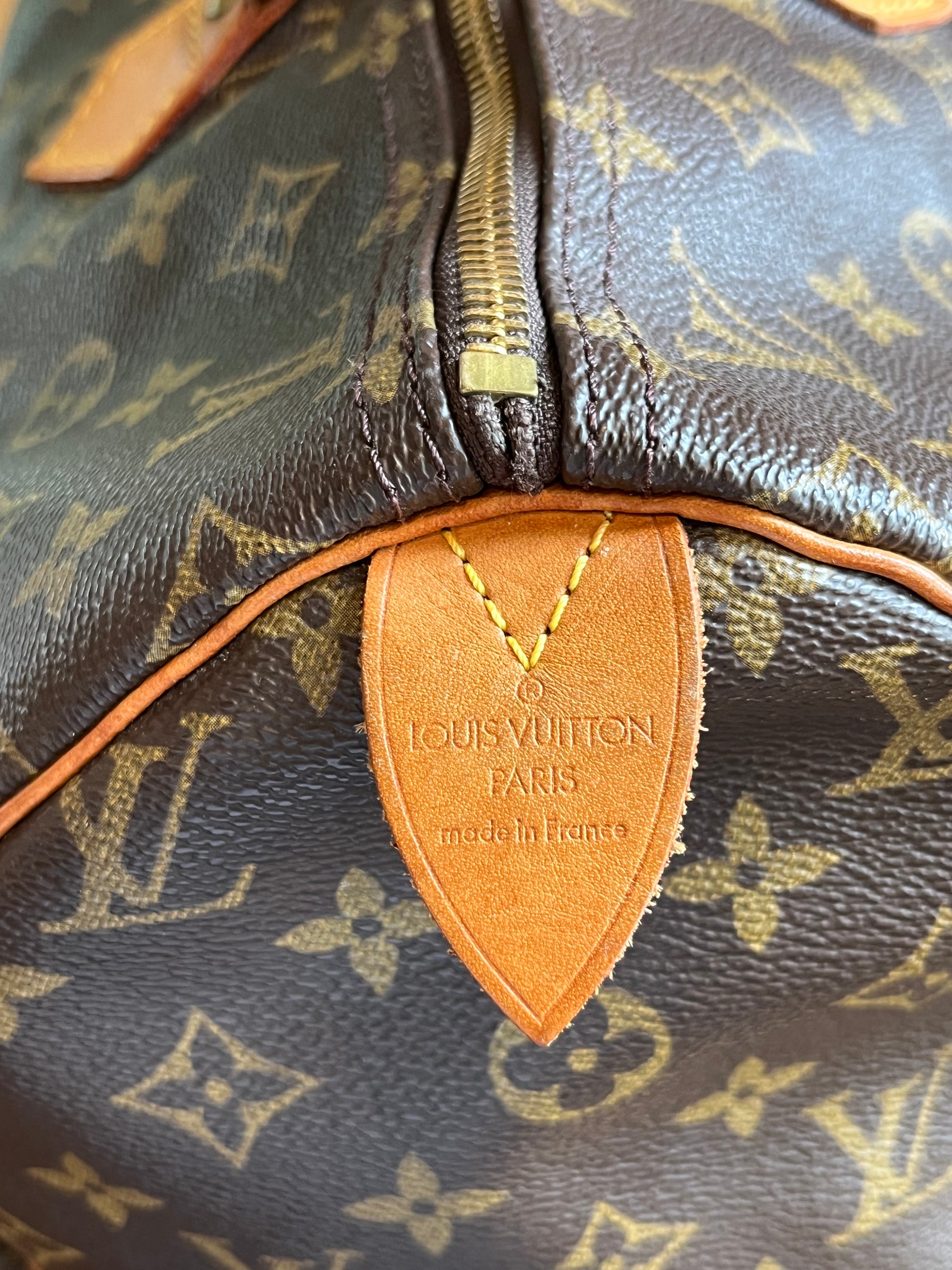 Louis Vuitton Speedy Large Monogram 40 Gm 871944 Brown Coated