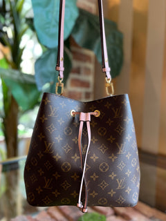 Louis Vuitton, Bags, Auth Louis Vuitton Shoulder Bag Monogram Neonoe  M4422 Rose Poodle