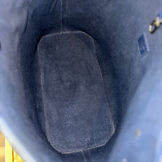 LOUIS VUITTON Navy Epi Leather Neverfull MM