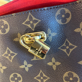 LOUIS VUITTON Gaia Cerise Monogram Canvas Hobo Bag