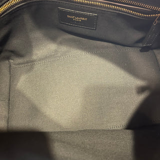 SAINT LAURENT Le Raffia Naturel Raffia Shoulder Bag