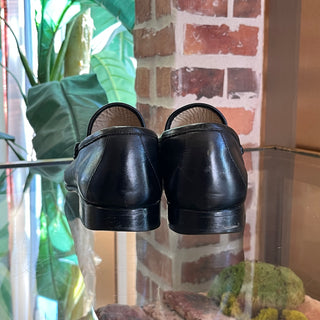 GUCCI Vintage Black Leather Horsebit Loafers SZ7