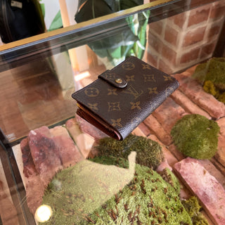 LOUIS VUITTON Vintage French Brown Monogram Canvas Wallet