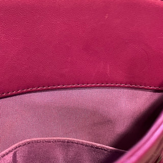 CHANEL Bowling Magenta Quilted Patent Leather Shoulder Bag
