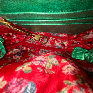 GUCCI Trapuntata Green Quilted Mini Camera Bag