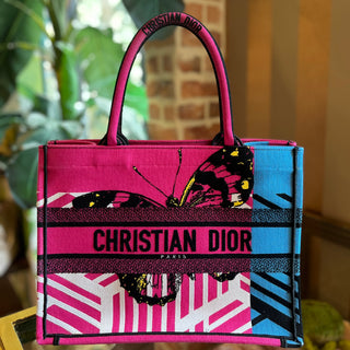 CHRISTIAN DIOR Multicolor Jungle Pop Embroidered Book Tote