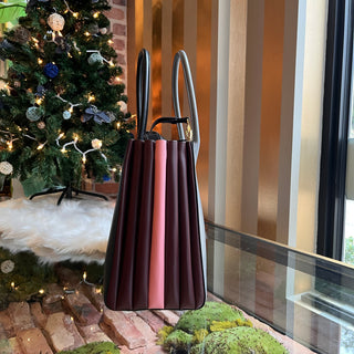 PRADA City Calf Bibliotheque Accordion Tote Bag