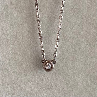 TIFFANY&CO. Elsa Peretti Diamonds By The Yard Silver Necklace