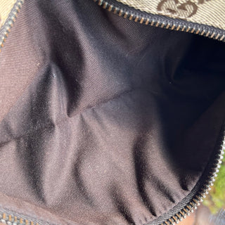 GUCCI GG Web Canvas Double Pocket Belt Bag