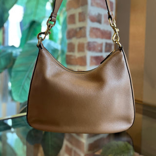 PRADA Daino Brown Daino Soft Leather Shoulder Bag