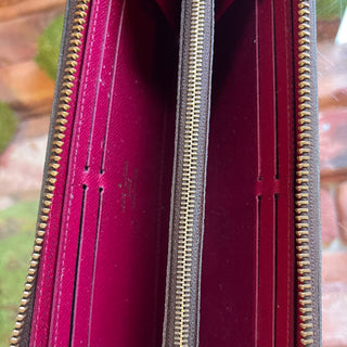 LOUIS VUITTON Clemence LV Monogram Brown Coated Canvas  Wallet