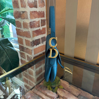 DIOR Blue Saddle Shoulder Bag
