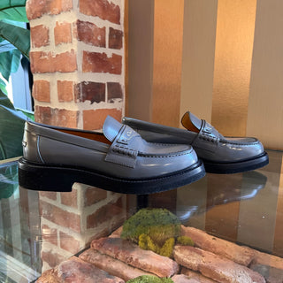 DIOR Gray Calfskin Leather Loafers SZ 35.5 (US 5.5)