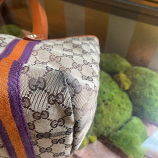 GUCCI GG Canvas Web Jolicoeur Tote