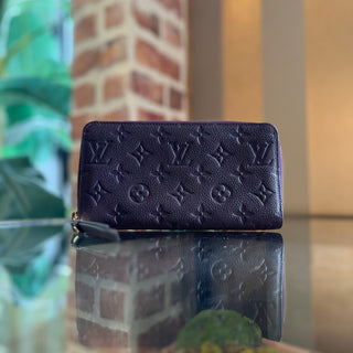 LOUIS VUITTON Empriente Purple Leather Zippy Wallet