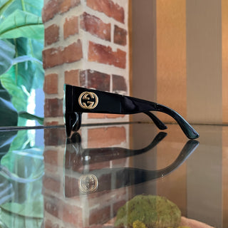 GUCCI GG142SAN Black Acetate Square Sunnies