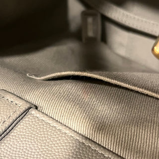 CHANEL Business Affinity Small Gray Caviar Tote Bag