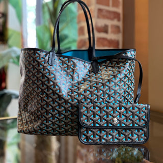 GOYARD Saint Louis PM Claire Voie Coated Canvas Tote Bag