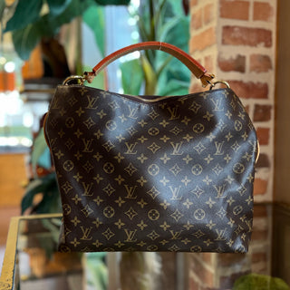 LOUIS VUITTON Sully Brown Monogram Canvas Shoulder Bag