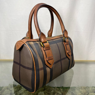 BURBERRY Chester Smoked Check Small Bowling Bag