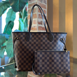 LOUIS VUITTON Neverfull MM Damier Ebene Canvas Tote