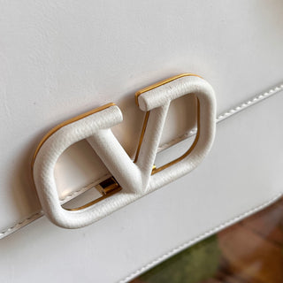 VALENTINO GARAVANI VSling Small White Smooth Calfskin Shoulder Bag