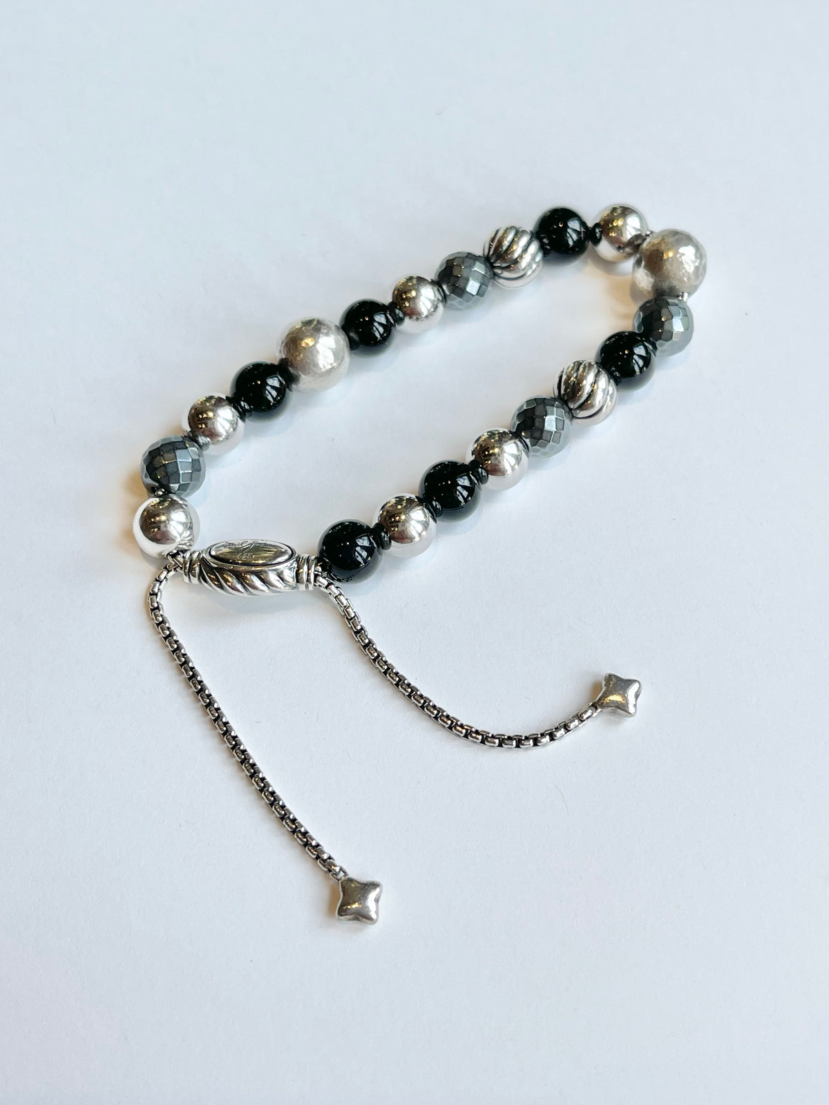 DAVID YURMAN Spiritual Beads Onyx and Hematite Bracelet