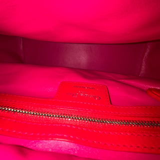 DIOR Medium Orange Cannage Lady Dior