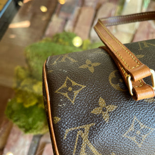 LOUIS VUITTON Papillon 26 Brown Vintage Monogram Canvas Satchel