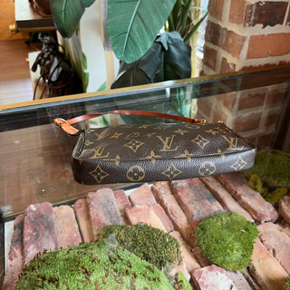 LOUIS VUITTON Pochette Accessories Vintage Brown Monogram Canvas Shoulder Bag