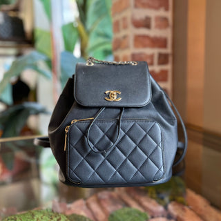 CHANEL Business Affinity Black Caviar Leather Affinity Backpack