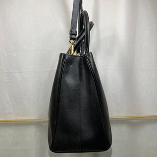 PRADA Medium Black Saffiano Lux Tote Bag